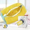 Strapazierfähiger Schuhwaschmaschinenbeutel für alle Schuhtypen-Gelb mit blauem Reißverschluss,Ideal für Sneaker und Freizeitschuhe,Wäschenetz