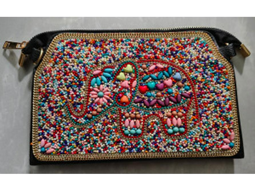 Bohemian Rice Pearl Shell Flower Crossbody Bag for Women - Travel & Photography Shoulder Bag