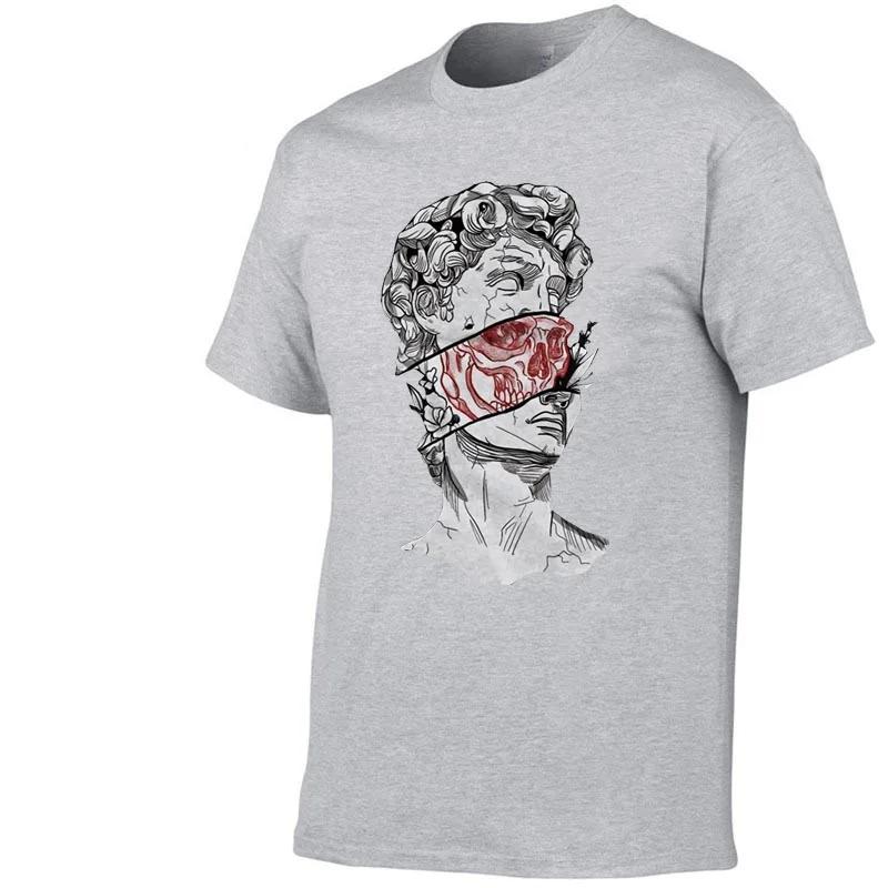 100 pure cotton Tshirt suitable for both Unisex and Unisex fun and trendy David statue creative printing suitable for daily use