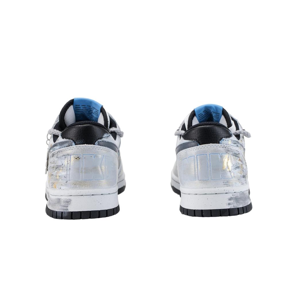 Nike Big Bai Chuan Flame Shadow Slip Resistant Abrasion Resistant Low Top Skateboard Shoes Men's Black Gold 355152-107(Team836-)