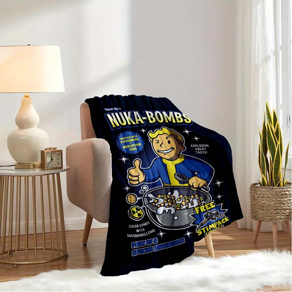 1pc Vault-Tec,Nuka-Bombs,StimpakTheme Digital Printed Flannel Blanket, Super Soft Plush Fleece Bed Cover, Multi-Function Four Seasons Hypoal