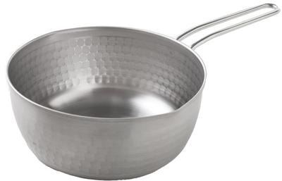Ernest In Yukihira Saucepan Stainless Steel Hammered To Spout To Pour from Either Milk [Made Japan] Tsubame-Sanjo (Single-Handed Saucepan)