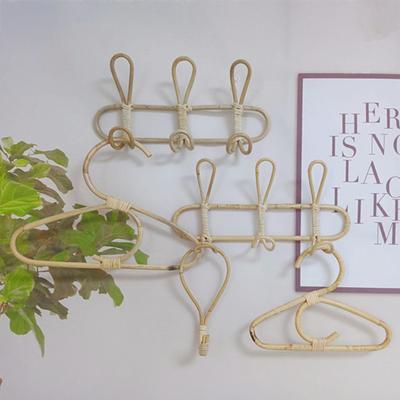 Rattan-Wandhaken, Kleiderbügel, stark, belastbar, einfache Installation, Kleiderhaken zum Aufhängen von Hüten, Kleiderschrank-Dekor