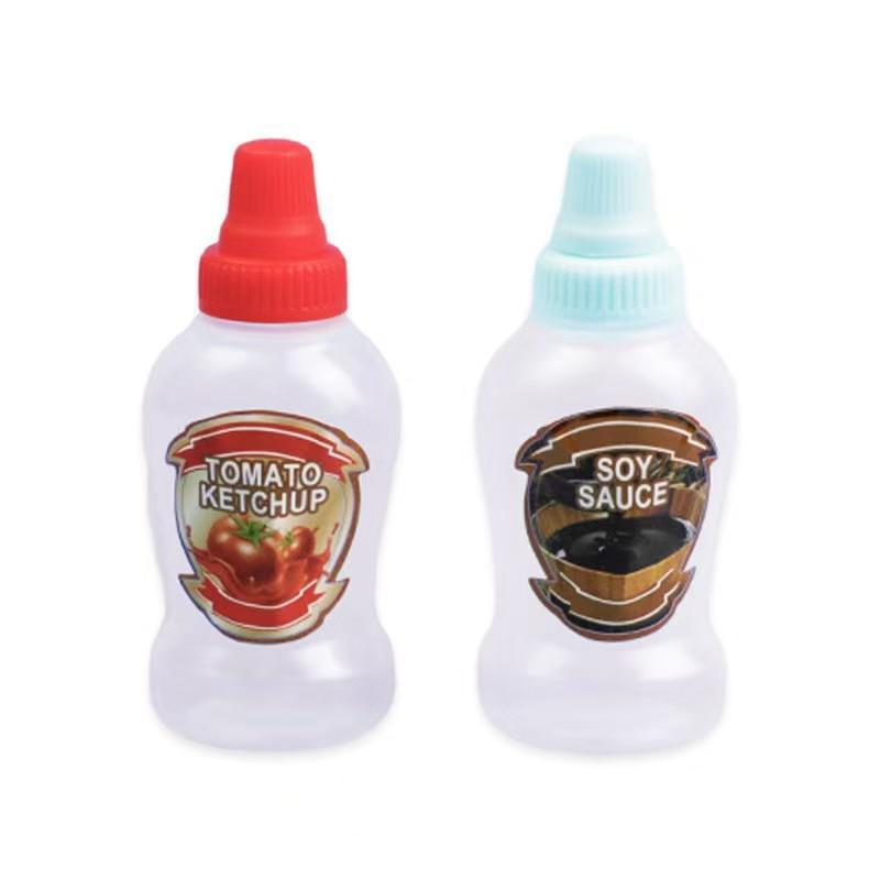 Portable Mini Squeeze Bottle for Tomato Salad Dressing and Honey Dispenser