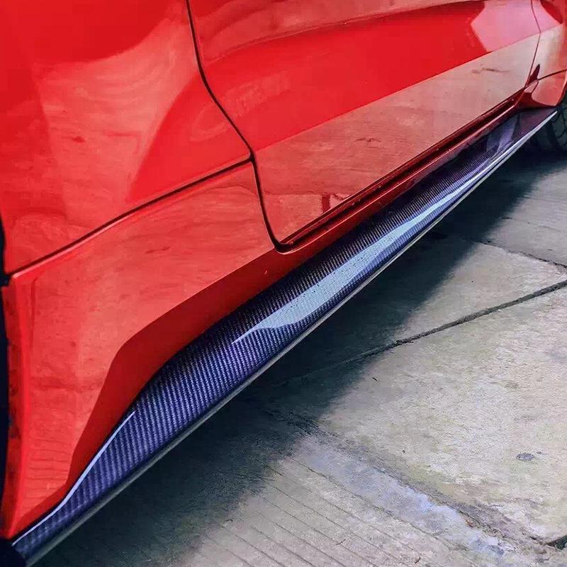 Carbon Fiber Side Skirts for 2015-2022 Ford Mustang Original Style