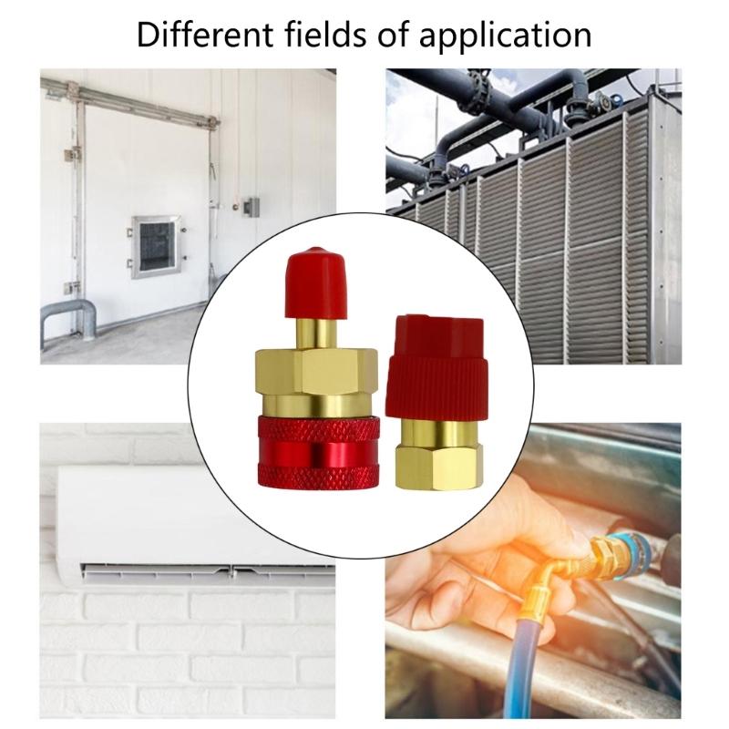 Refrigerant Quick Couplers Quick Couplers Adapters for R1234YF Car Air Conditioner Charging Quick Connector