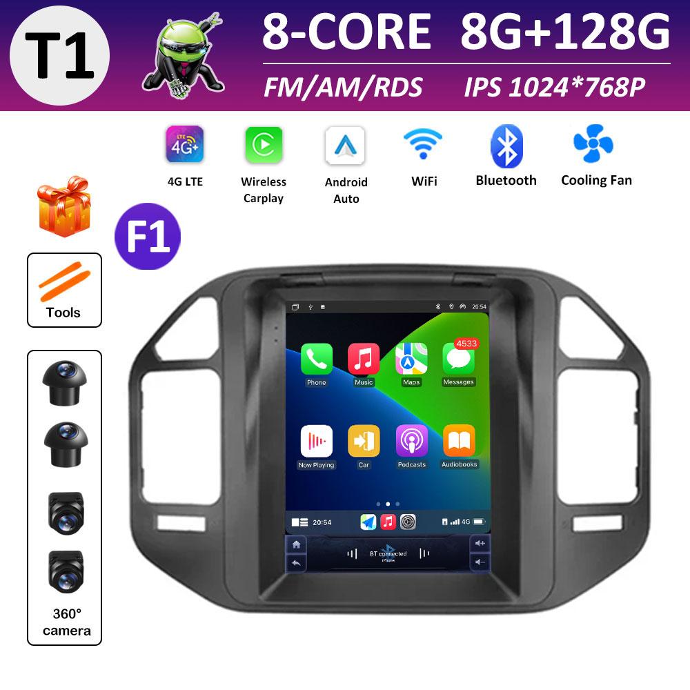 For Mitsubishi Pajero 3 V60 V68 V73 1999 2000 2001 2002 - 2006 DSP Stereo Android Intelligent System Navigation GPS IPS Screen