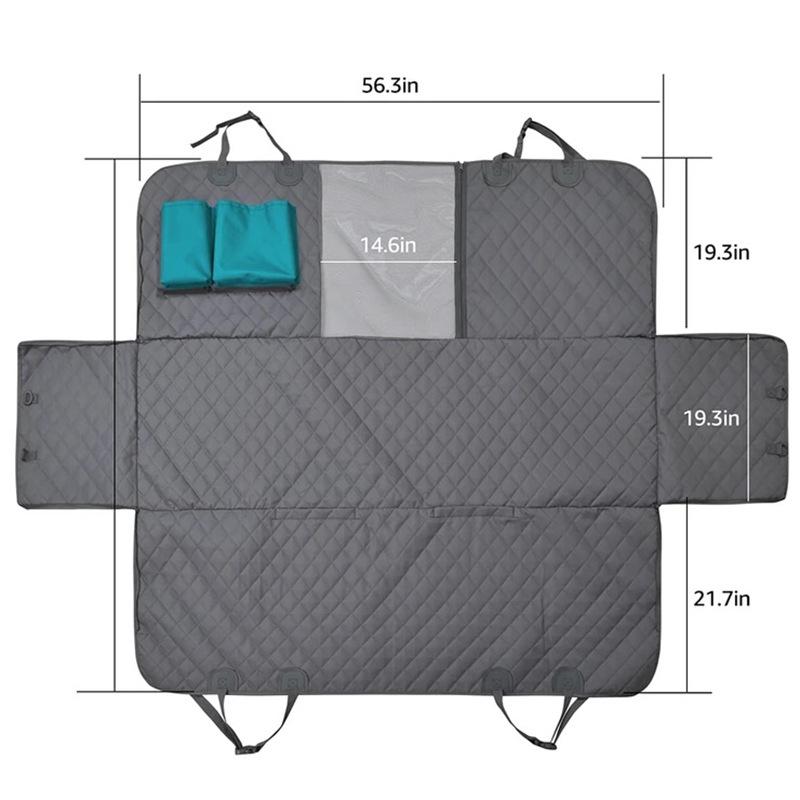 Exclusive Gray Mesh Waterproof Pet Car Seat Mat