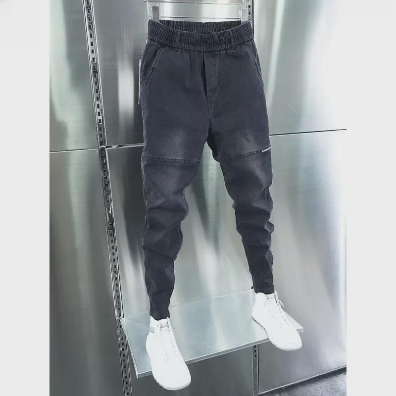Herre Trendy Løstsittende Koreansk Stil Stretch Jeans