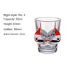 Hand Painted Pattern Glass Cup for Women, Small Wine Cup, Durable Human Bikini, Shot Glass