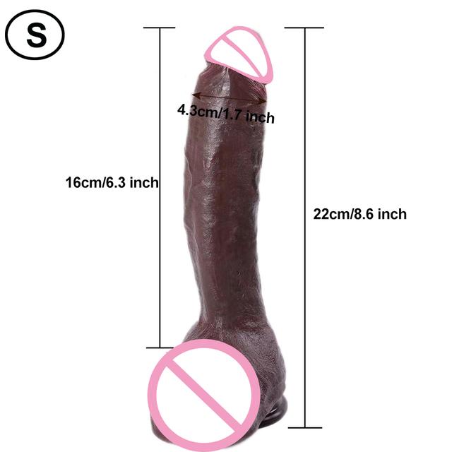 Man Penis Realistic Soft Strapon Dildo Double Silicone Dick Vaginal Masturbators Flesh Cock Gay Anal Plug Sex Toy for Women