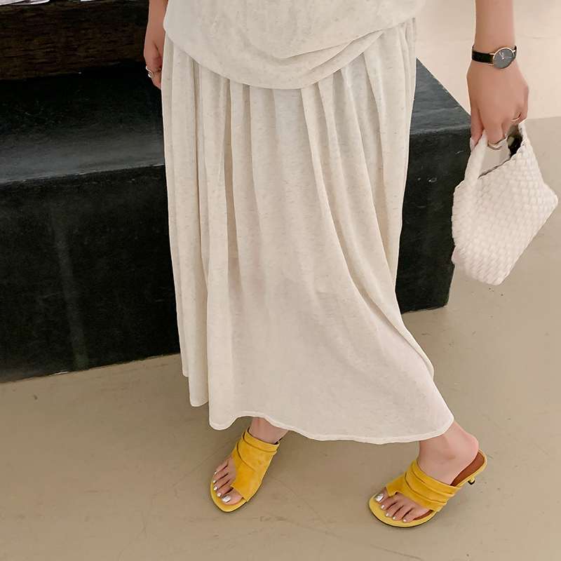 Krazing Pot Suede Mules Summer Size 40 Outside Slippers Flip Flops Stiletto High Heels Women Peep Toe Sandals