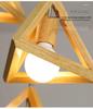 Nordic Wood Art Pendant Lamp - Creative Single Head Lighting for Restaurants, Bars, Hotels, Bedrooms, Café Shops.