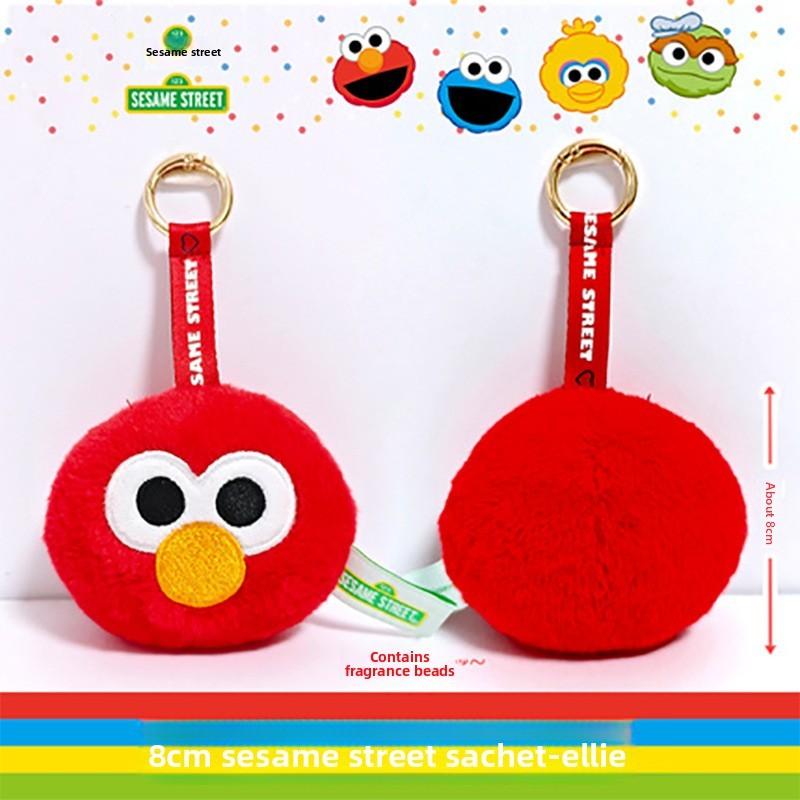 Sesame Street Elmo Portachiavi Peluche Animale Carino Cartone Animato Giocattolo Regalo Per Bambini
