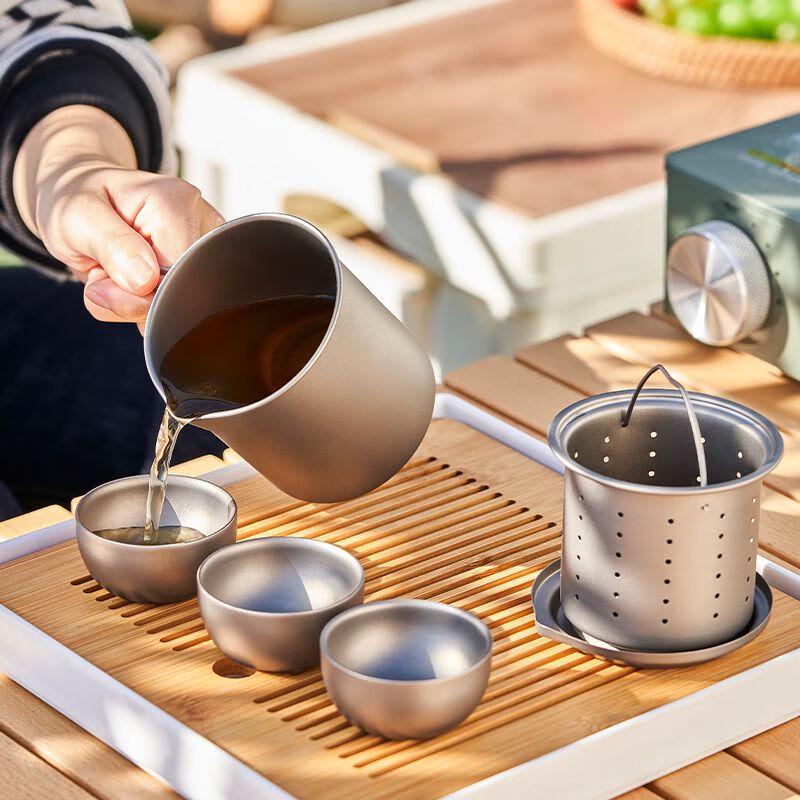 Anmu Pure Titanium Portable Tea Maker Mug