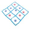 Large XO Outdoor Game Nylon XO Board Toss Yard Game with X and O Bn Bags Drawstring Bag for Kids Backyard Lawn Camping Games