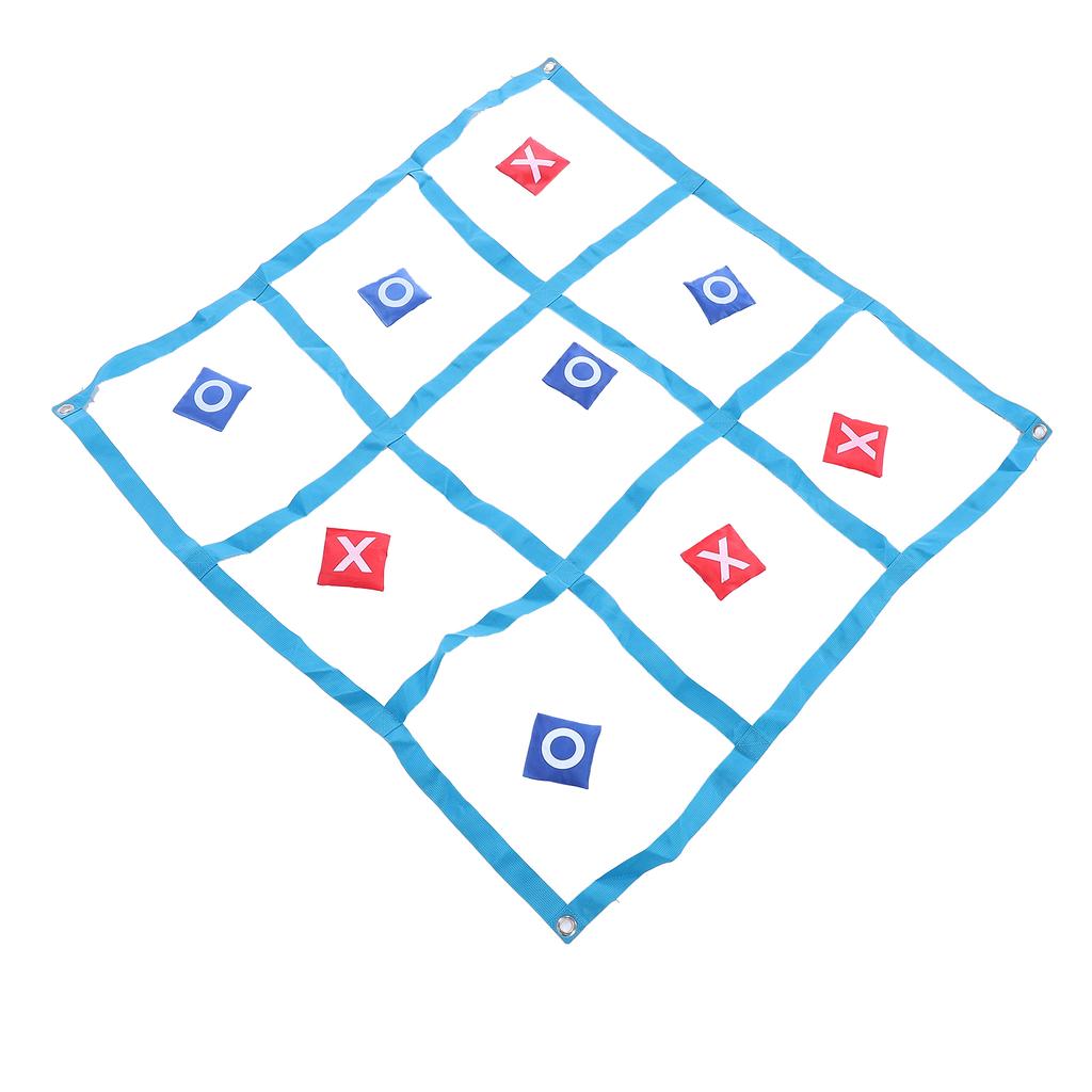 Large XO Outdoor Game Nylon XO Board Toss Yard Game with X and O Bn Bags Drawstring Bag for Kids Backyard Lawn Camping Games