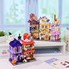 Keeppley Colorful Creative Street View Building Blocks City Streetscape Aquarium Pub Dessert Store Model Bricks Toy For Kid Gift