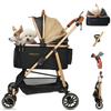 Separate Pet Popular Dog Dog Dog Foldable Pet Pet Universal Rear Wheel For Multiple Small Dogs For One Includes Cup MILA&LOUIS Cart, Removable,