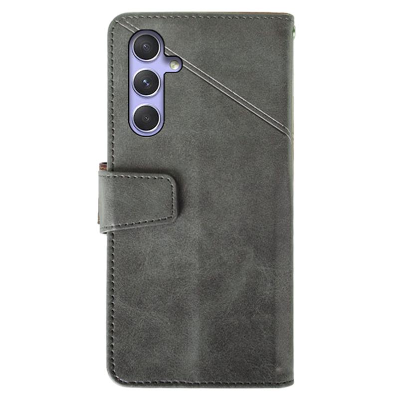IDEWEI For Samsung Galaxy A55 5G Case Calf Texture PU Leather Wallet Phone Cover
