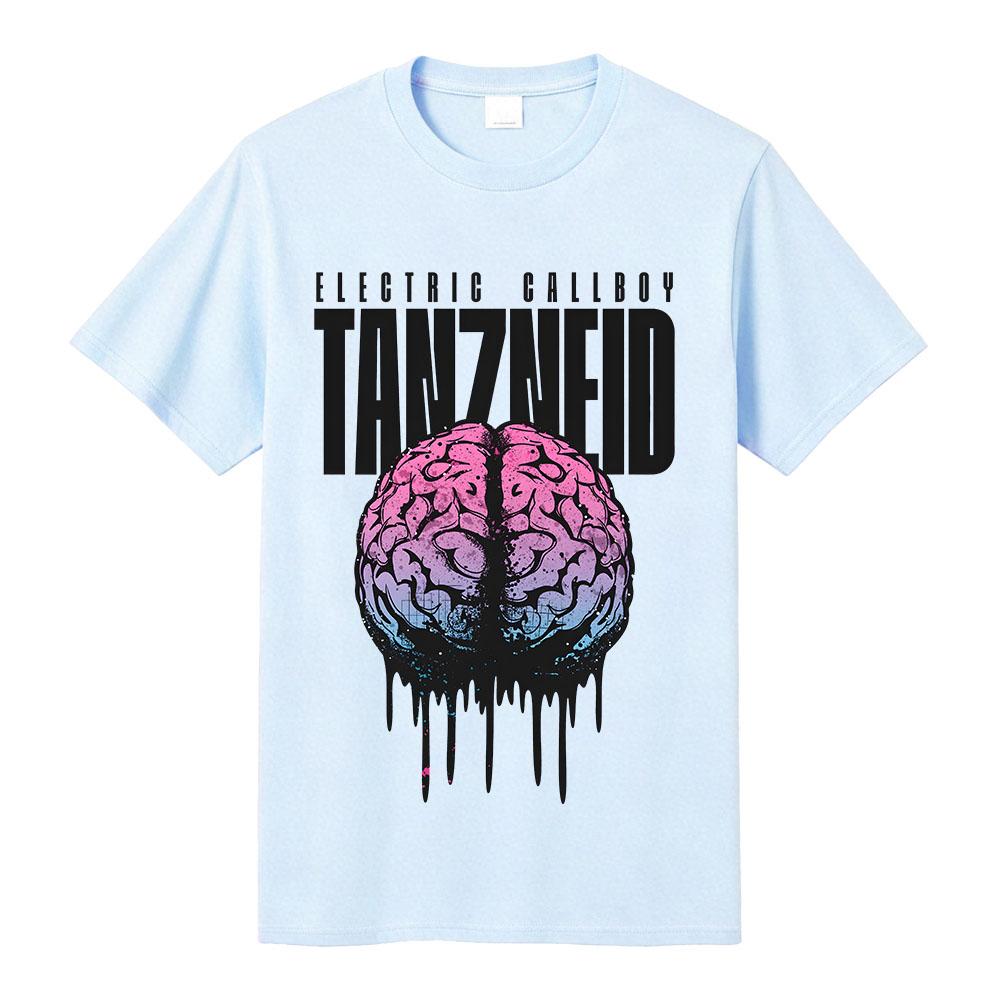 Camiseta con Portada del Álbum Tanzneid ELECTRIC CALLBOY Diseño de Banda Camiseta Unisex Streetwear Algodón Holgada Mujeres Hombres Camisetas Merchandising Gráfico