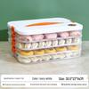 Dumpling Freezer Tray: Portable Multi-Layer Storage Box for Fresh Wontons