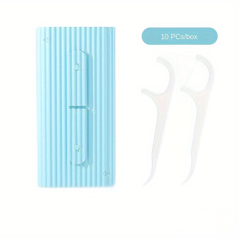 10pcs/box Reusable Dental Floss Stick With Portable Automatic Floss Dispenser Box Toothpick Fine Flosser For Travel