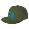 Fashion Catching Waves Flat Brim Sun Hat  Office Workers Cap