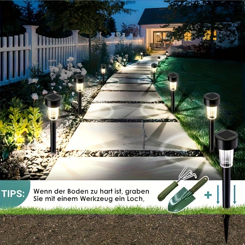 12pcs Solar Outdoor Lawn Lights, Decorative Outdoor Lawn Lights, Halloween Christmas, Holiday Decorative Lights, Suitable for Gardens, Courtyards