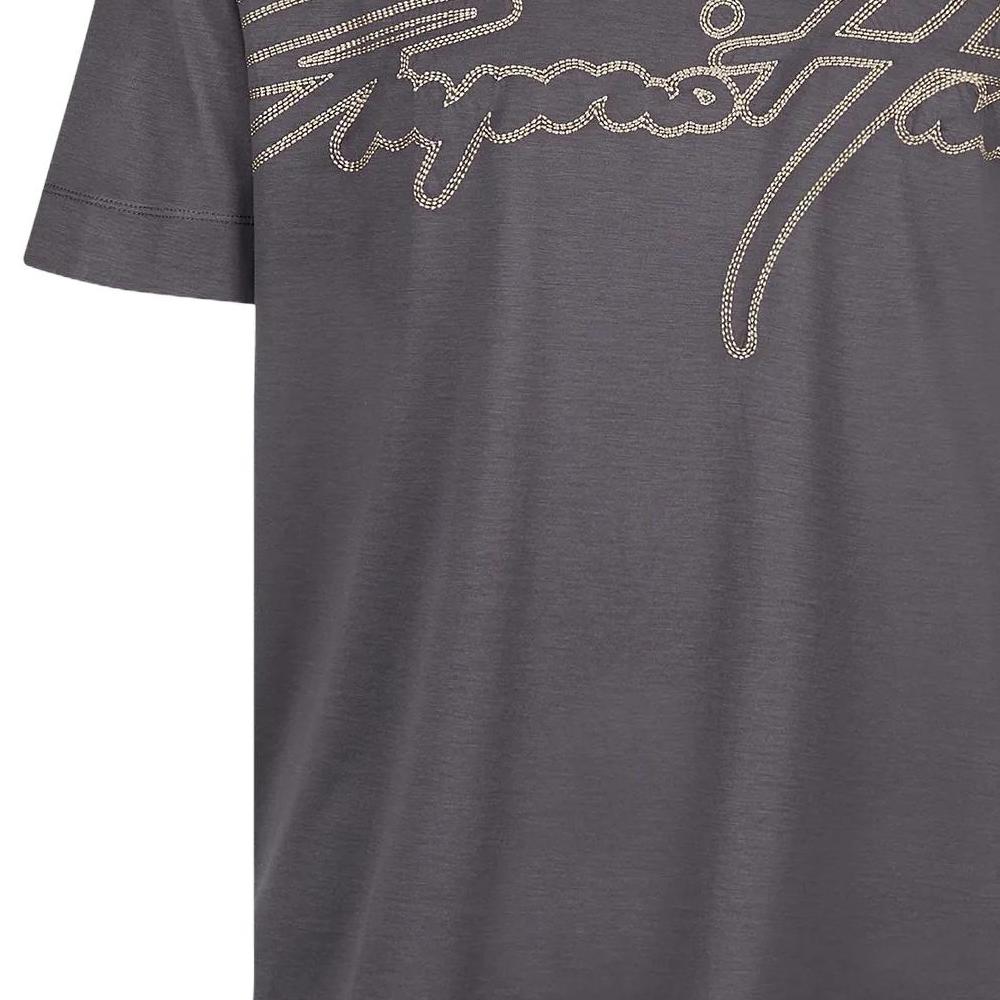 Emporio Armani Logo Letter Decorative Short Sleeve T-Shirt Men Tops 3R1TV2-1JUVZ-0651