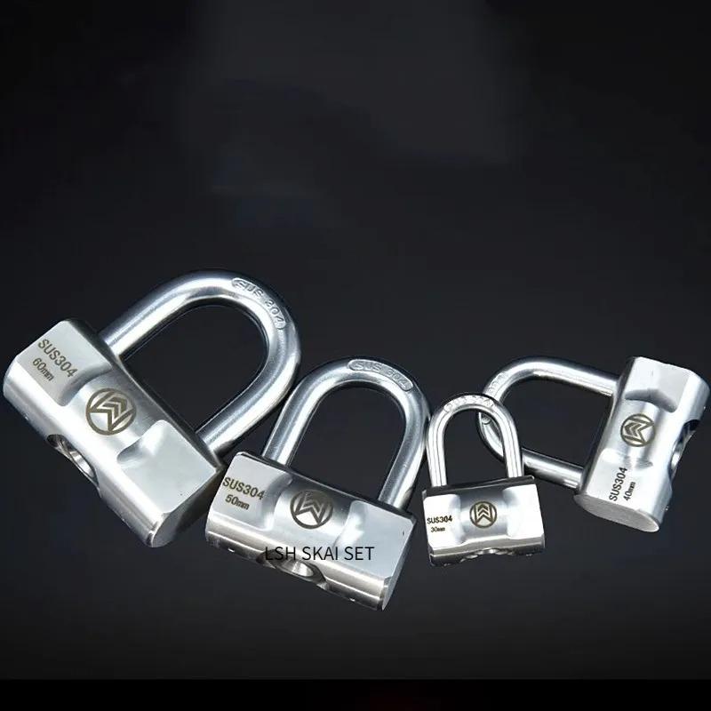 30/40/50/60MM Stainless Steel Heavy Duty Key Lock Security Padlock Outdoor Gym Safely Door Lock Anti-theft Waterproof Padlocks