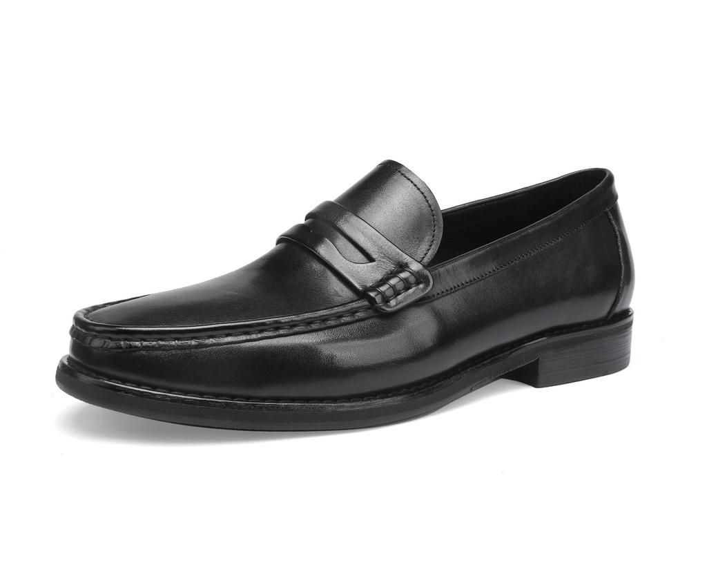 Vintage Top Layer  Leather Slip  Loafers Breathable Moccasins Driving Design Casual Cowhide Shoes for Men