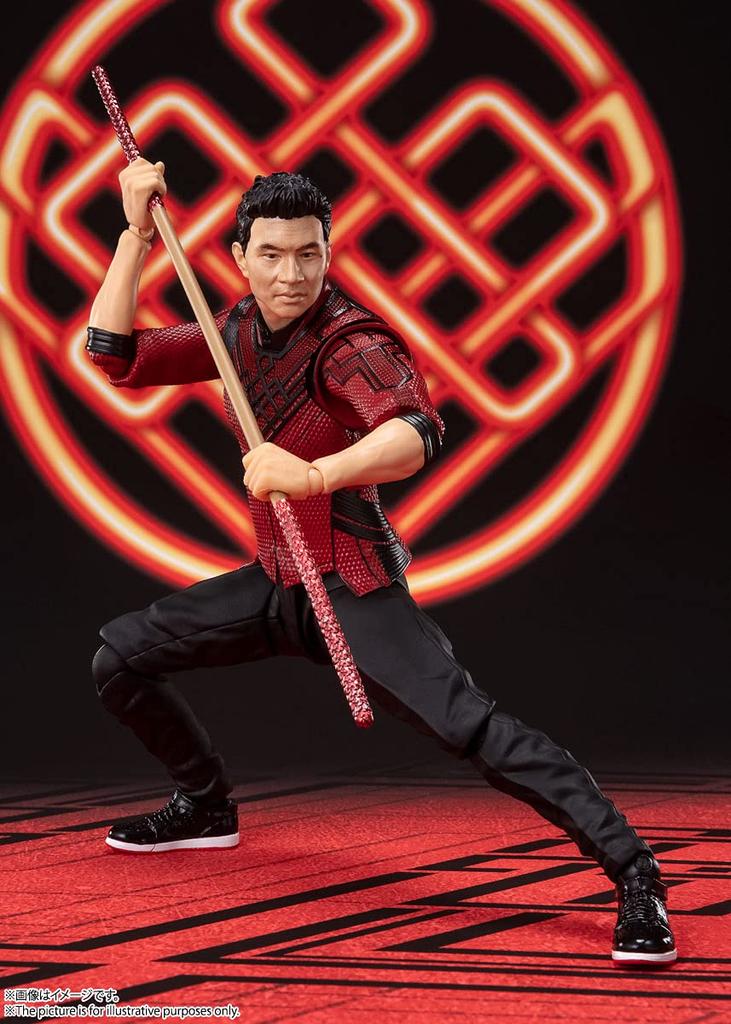 TAMASHII NATIONS Z deseti 150mm malované pohyblivé figurky SHFiguarts Shang-Chi (Prsteny Shang-Chi/Legend) Cca. PVC a ABS