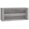 816910 vidaXL Étagère à chaussures Sonoma gris 100x35x45 cm Bois d'ingénierie