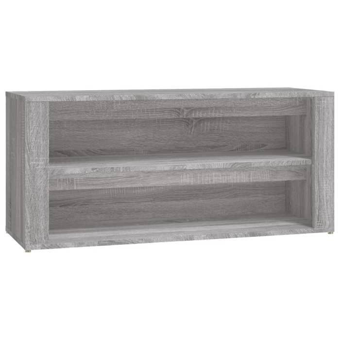 816910 vidaXL Étagère à chaussures Sonoma gris 100x35x45 cm Bois d'ingénierie