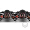 For Nissan 370Z 2009-2024 3pcs/set Carbon Fiber Car Dashboard trument Cluster Board Trim Dash Speed Panel Cover Frame Sticker