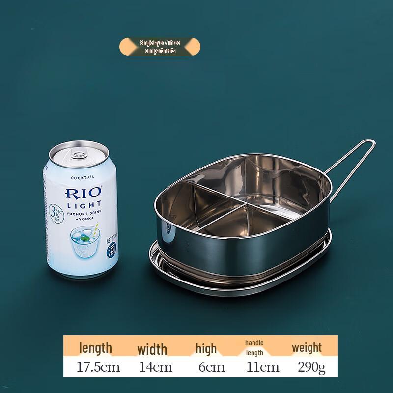 304 Stainless Steel Oval Lunch Box