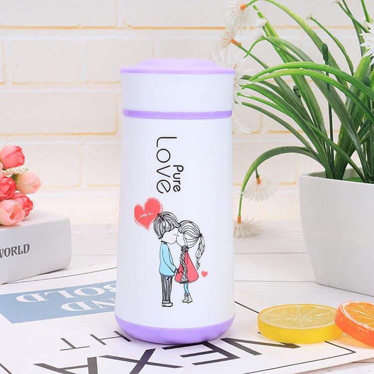 Create Creative Couple Cups, Opening Gifts, Water Cups, Casual Cups, Personalized Portable Insulated Glass Cups