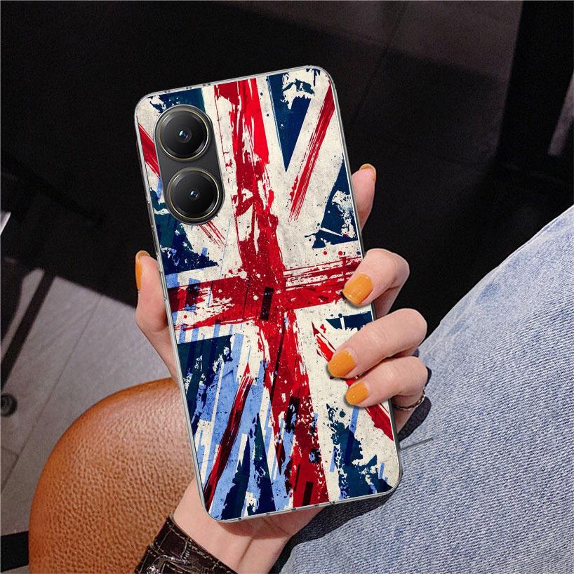 Union Jack England UK Flag Phone Case For Xiaomi Poco X7 X6 X5 Pro F7 Ultra Redmi 15C 15 13C 13 12C 12 10 10A 10C 9 9A 9C 9T Cov