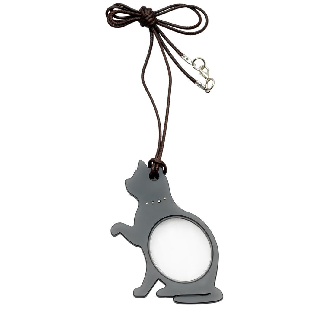 Fieldwork Magnifying Glass 1.8x with Strap, Beckoning Cat Design, Black GLP001-3