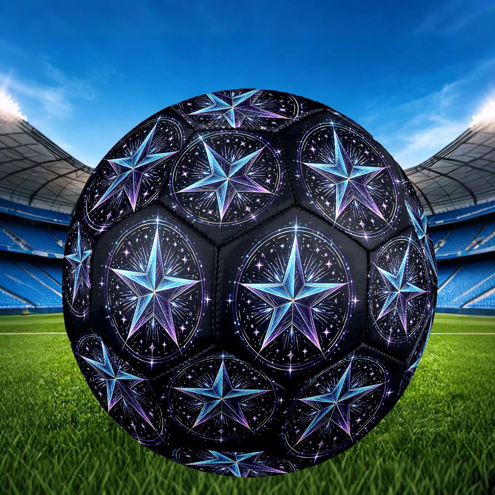 1pc Cosmic Star Theme Soccer Ball Football, Size 5, Lightweight PVC, Outdoor Training Soccer Ball,Gift j61460