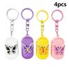 Mini Sliding Pill Box Keychain Compact Pill Container 3 Compartments BPA Free for Pocket Purse Travel Business Trip Use