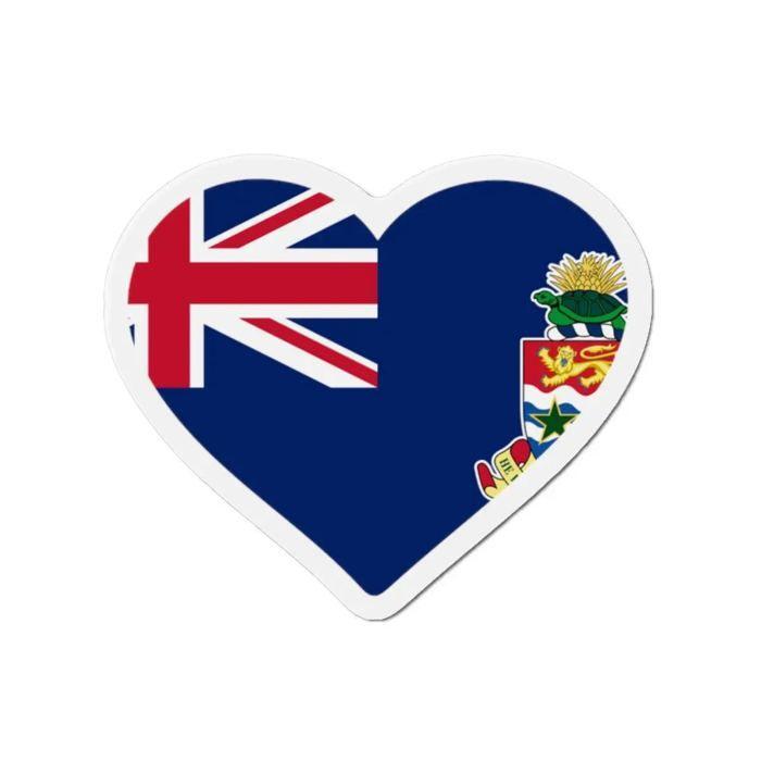 Aimant Coeur Drapeau - Îles Caïmans - 8 Cm - Multicolore - 50 Pièces - Mixte