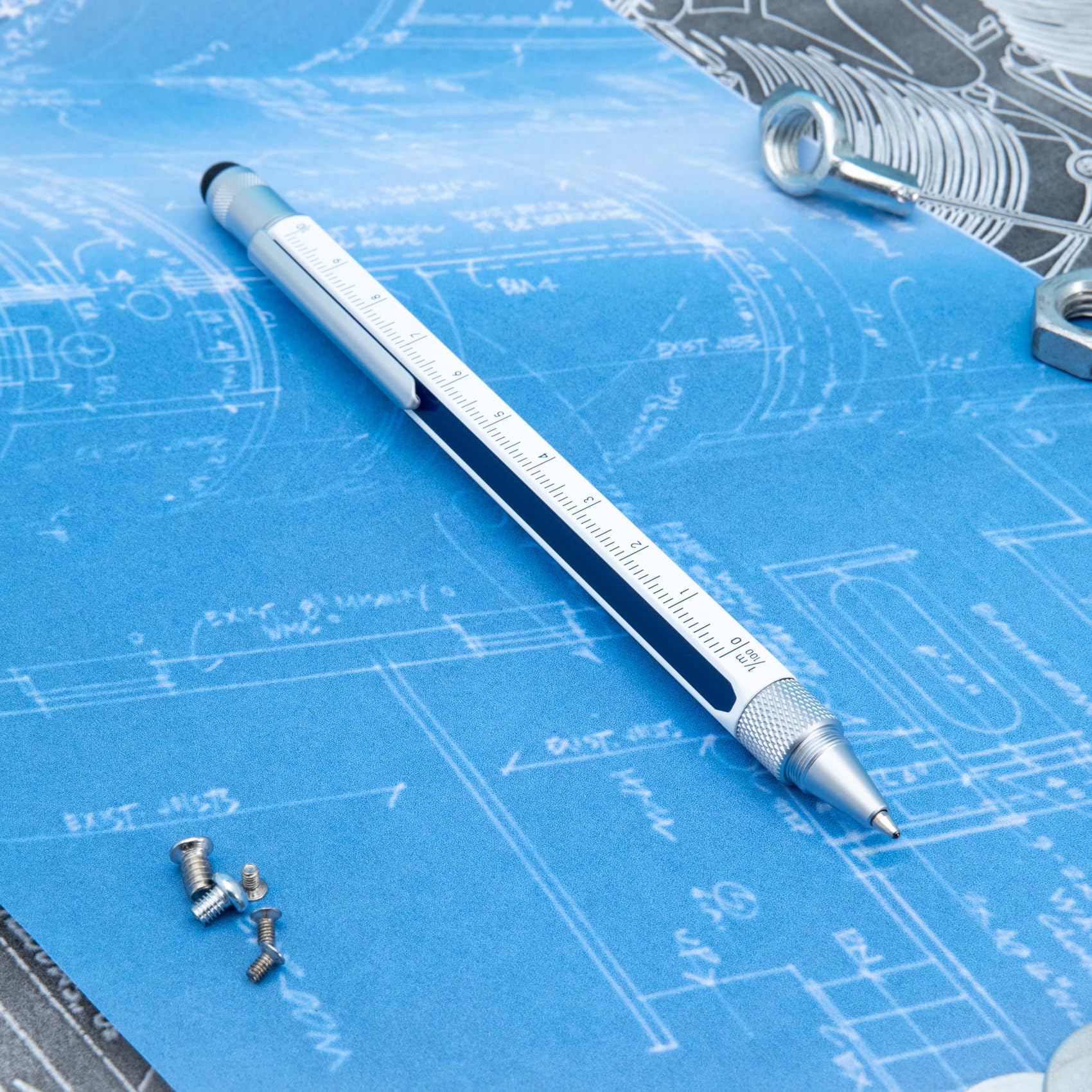 

Шариковая ручка Monteverde One Touch Stylus Tool Pen Edge 1919436 Белый/Синий