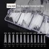 Super Long Fine Dog Nail Art Tips - No Grind, Full Code Fold, No Trace, Quick Apply Replacement for Nail Art Shops