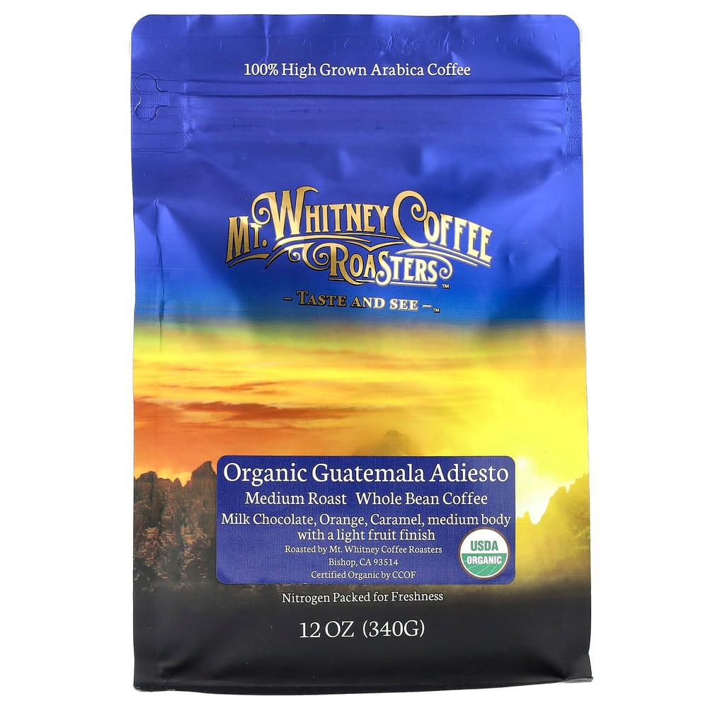 Mountain Whitney Coffee Roasters Guatemala Adiesto Whole Bean Coffee, Medium Roast, 340g (12oz) 340g - 1 ea