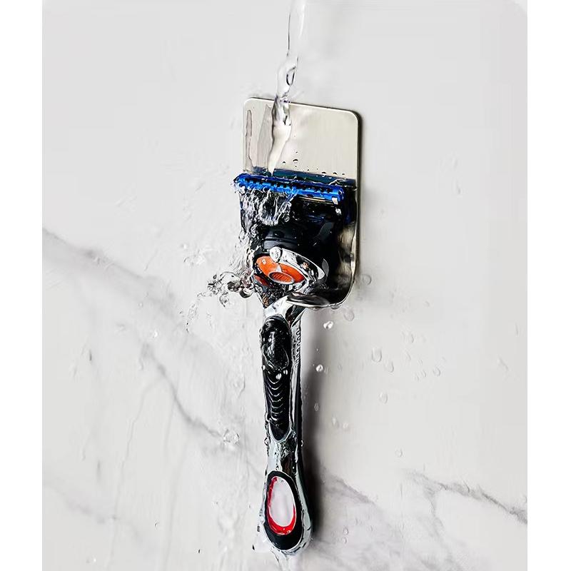 Bathroom Stainless Steel Razor Holder Storage Hook Wall Men Shaving Shaver Shelf Punch Free Razor RackBathroom Accessories