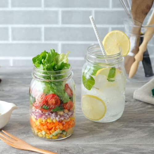 EAST Table Quattro Stagioni Bormioli Rocco Glass Jar, 500cc, Microwave and Dishwasher Safe