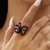 Übertriebene Vintage Kristallkugel Spinne Öffnungsringe Gothic Punk Insekt Fingerring Halloween Party Schmuck Geschenke Für Frauen Männer