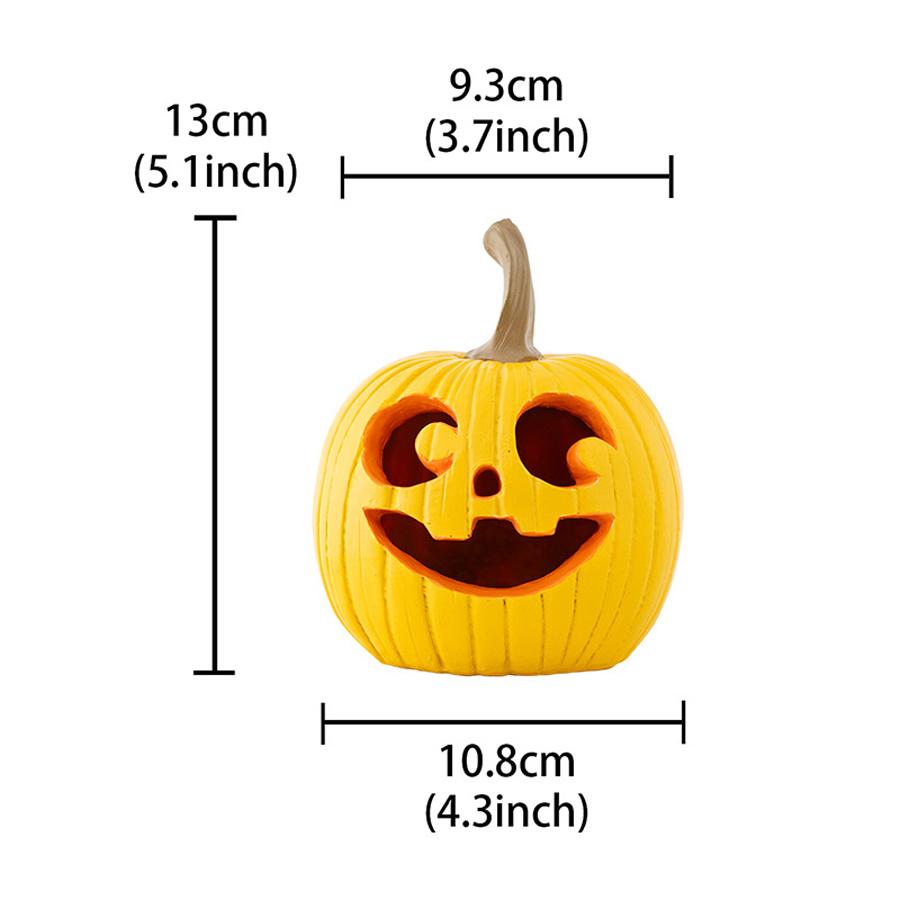 Multiple Colors Funny Halloween Decor Ornament Prop Pumpkin Lovely Desk Statues Sculpture Home Christmas Party Figurines Toys